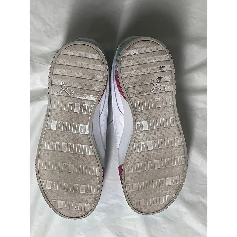 Big Kid's Puma Carina 2.0 Fade Jr White/Pink/Blue - size 7 - 390472-01 With Box